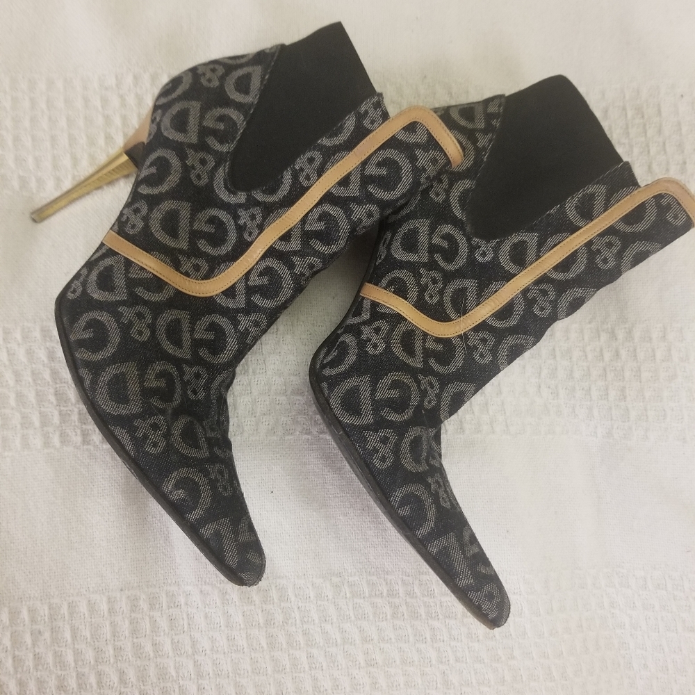 SOLD! DOLCE AND GABBANA MONOGRAM BOOTIES